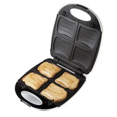 Aparat de sandwich 2 in 1 DO9046C cu placi interschimbabile, pentru pregatire sandwich sau waffe…