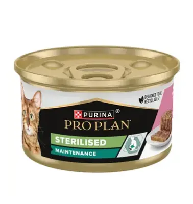 Hrana umeda pisici, ​Purina Pro Plan Adult Cat Sterilised Maintenance, Somon, 85 g