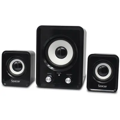 Boxe Desktop SPB-807-BK 2.1 cu Subwoofer Putere RMS 11W Negru