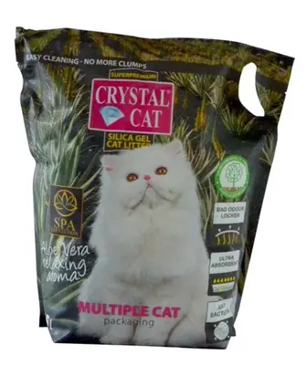 Crystal Cat Nisip Silicatic Aloe Vera 7.6 l