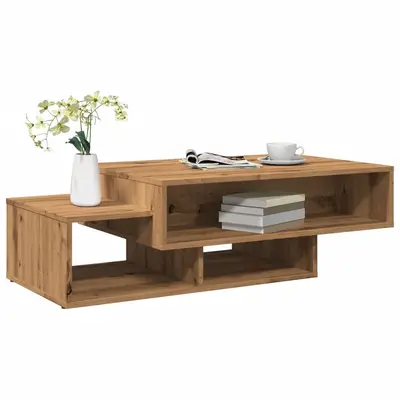 Masuta de cafea, stejar artizanal, 105x55x32 cm lemn prelucrat