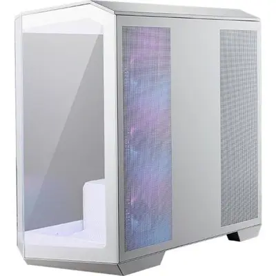 Carcasa MSI MAG PANO M100R PZ, Mini Tower, Fara sursa, mATX, mITX (Alb)