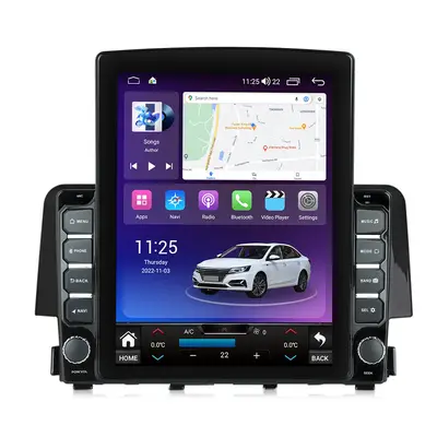 Navigatie dedicata cu Android Honda Civic X 2015 - 2021, 4GB RAM, Radio GPS Dual Zone, Touchscreen…