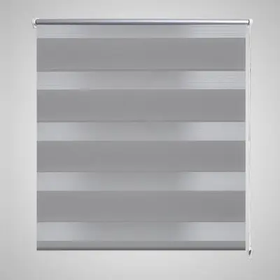 Jaluzea tip zebra, 120 x 175 cm, gri