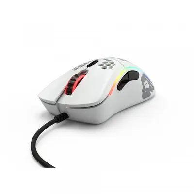 Glorious Mouse Gaming Model D, RGB, 12000 DPI, 61g, 6 butoane, USB, Alb Mat