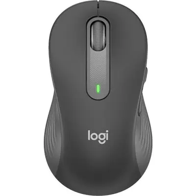 Mouse Wireless Logitech Signature M650 L Left, Bluetooth/USB, recomandat pentru mana stanga (Gri)