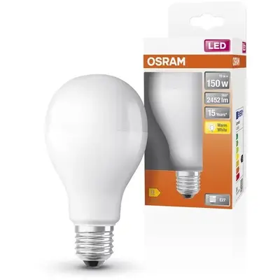 OSRAM Bec LED Osram LED STAR FR A150 E27, 19W (150W), 2452 lm, lumina calda (2700K), clasa…