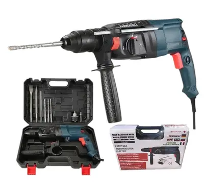 Bormasina Ciocan rotopercutor 3000W CU PERCUTIE, trusa, mandrina automata, 3J, 1200RPM, CAMPION…