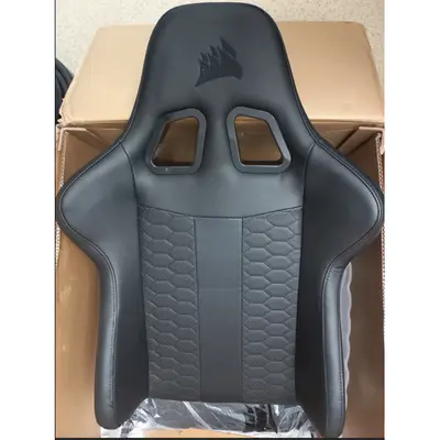Scaun Gaming Resigilat TC100 Relaxed Piele cu Tetiera Negru