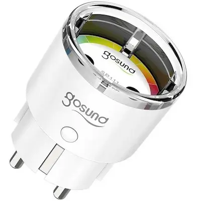 Priza inteligenta Gosund SP111, Wireless, 15A, monitorizare consum, protectie copii, compatibil…