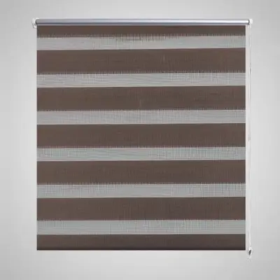 Jaluzea tip zebra, 100 x 175 cm, cafeniu