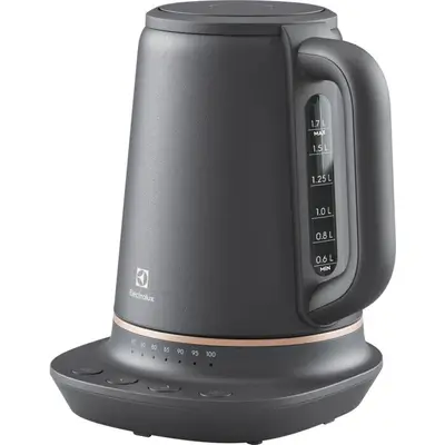 Electrolux Fierbator Electrolux E7K1-6BP, 2400W, temperaturi predefinite 40-100 ° C, Metal Perlat…