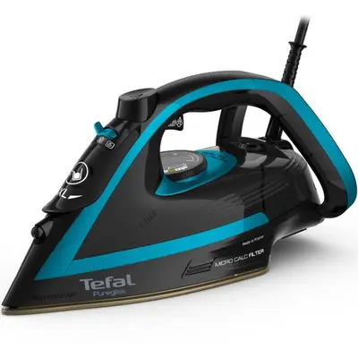 Tefal Fier de calcat Tefal Puregliss FV8066E0, 3000 W, abur variabil 50 g/min, Colector Micro Calc…