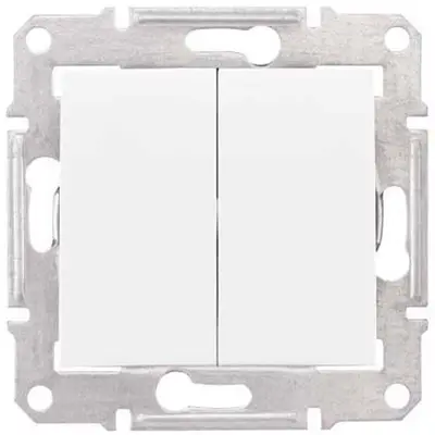 Intrerupator cap scara dublu Schneider Sedna SDN0600121, alb