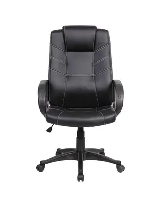 Scaun de birou ergonomic EVO Hans, piele ecologica, Negru