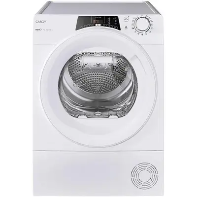 Uscator de rufe Candy Rapido RO EH9N2TE-S, Pompa de caldura, 9 kg, Clasa D, WiFi, Easy case, Senzor…