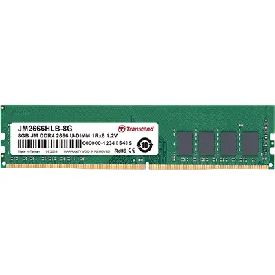 Transcend Memorie Transcend JM 8GB DDR4 2666Mhz U-DIMM CL 19 1.2V U-DIMM