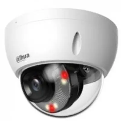 Camera dome IP Dahua IPC-HDBW1439E1-A-IL, 4MP, lentila 2.8mm, IR 30m + lumina alba 20m, microfon…