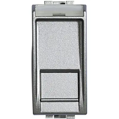 Priza date RJ45 Cat5e UTP Bticino Living Light NT4279C5E, argintiu