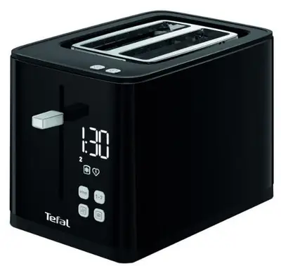 Prajitor de paine Tefal TT640810, 850 W, 7 niveluri de rumenire, ecran digital, 3 functii dedicate…