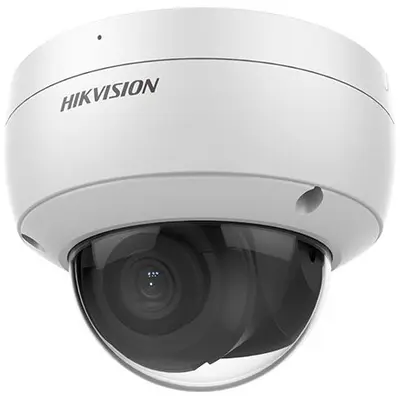 Camera dome IP Hikvision DS-2CD2163G2-IU, lentila 2.8mm, 6MP, AcuSens, microfon incorporat, IR 30m