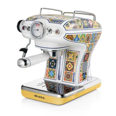 Espressor manual Ariete Vintage Positano 1389/1P, 850 W, Rezervor 0.9 l, 15 bari, Dizpozitiv de…