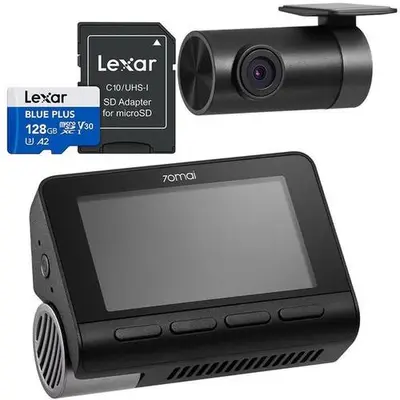 Set Camera video auto duala 70mai A800SE-1-4G, 4K, Ecran IPS 3inch, Wi-Fi, Galaxycore GC8613, Unghi…