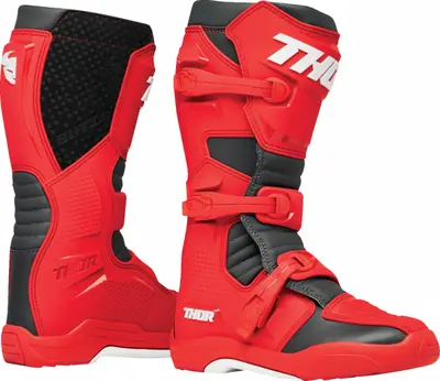 Cizme atv cross Thor Blitz XR, culoare rosu negru, marime 46