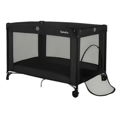 Patut pliant, Lionelo, Amelie, Cu intrare laterala, 100.5×70.5 cm, Include salteluta, roti, geanta…