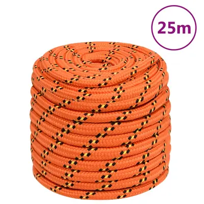 Franghie de barca, portocaliu, 18 mm, 25 m, polipropilena