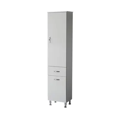 Dulap soldat baie Olimpos alb 40x190 cm