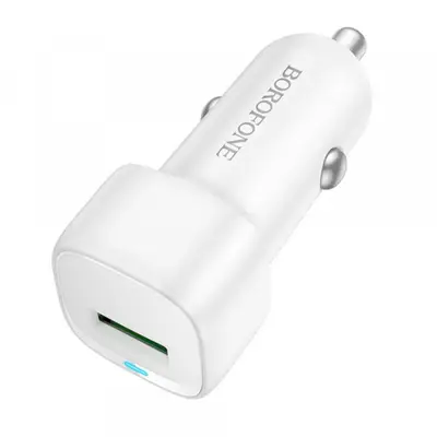 Borofone Incarcator Auto Borofone BZ34 Cloud, 18W, 3A, 1 x USB-A, Alb