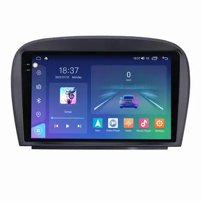 Navigatie dedicata cu Android Mercedes SL R230 2001 - 2012, 4GB RAM, Radio GPS Dual Zone, Display…