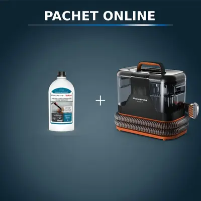 Pachet PROMO Aspirator tapiterie Rowenta Clean IT IN5011F0 si Detergent lichid Rowenta XD5310F0…