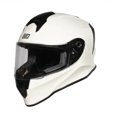 Casca moto integrala pentru copii Origine Dinamo Solid Kids, culoare alb lucios, marime YS