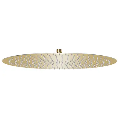 Cap de dus tip ploaie rotund, auriu, 50 cm, otel inoxidabil