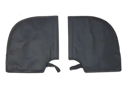 Set 2 protectii antivant imblanite, montaj ghidon moto atv, culoare negru