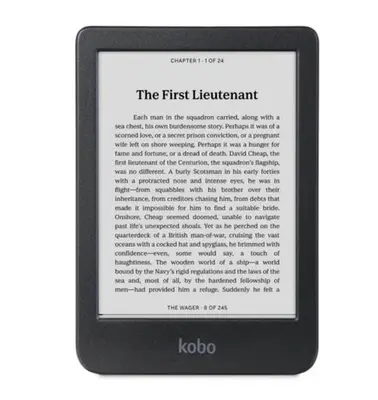 eBook Reader Kobo Clara BW, Ecran E Ink Carta 1300 6inch, Procesor 1GHz, 512MB RAM, 16GB Flash, USB…