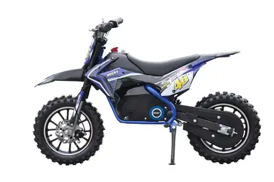 Motocicleta electrica pentru copii Kinder Eco Ghepard 500W 36V, culoare albastra