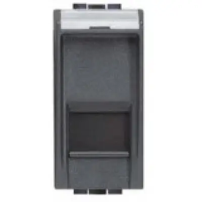 Priza RJ45 FTP CAT5E 1 modul Bticino Livingt Light L4279C5F, antracit