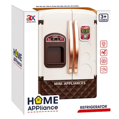 Set Frigider de jucarie pentru copii, cu accesorii alimentare, Home Appliance, 3+