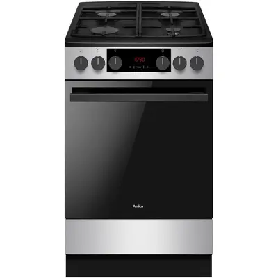 AMICA Aragaz mixt Amica 523GEH3.33ZpTsDFA(XsxV) PIZZA, 50 cm, 65 l, clasa A, inox