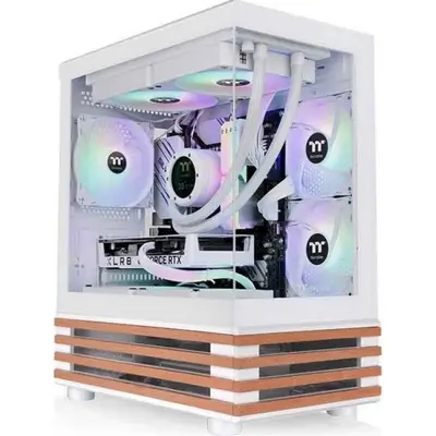 Thermaltake Carcasa PC Thermaltake View 170 WS ARGB Snow, Micro ATX, Sticla temperata, Fara sursa…