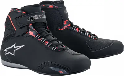Ghete Alpinestars Sektor WP, culoare negru gri rosu, marime 7.5 40
