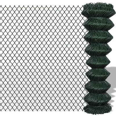 Gard de legatura din plasa, verde, 1,5 x 25 m, otel