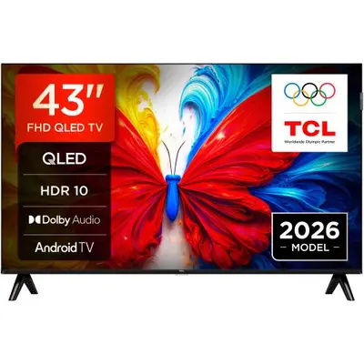Televizor QLED TCL 109 cm (43inch) 43S5L, Full HD, Smart TV, WiFi, Clasa F (Model 2026)