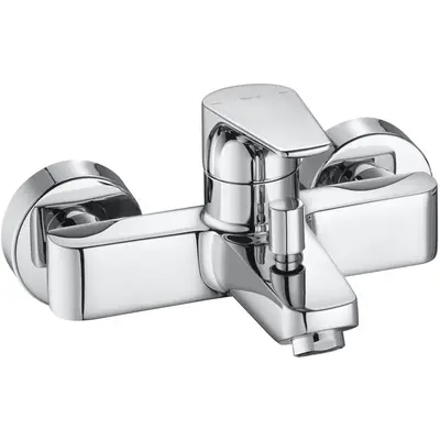 Roca Baterie cada Roca, Gama Atlas, cartus ceramic, levier metalic, diverter, monocomanda, crom