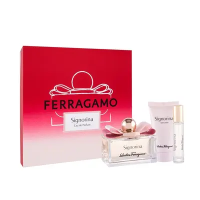 Set cadou Salvatore Ferragamo Signorina, Femei, Apa de Parfum, 100 ml + Lotiune de corp, 50ml + Apa…