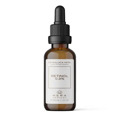 Ser facial cu retinol pur 0.3% pentru riduri si pete pigmentare, Hera Medical, 30 ml (Gramaj: 30 ml)