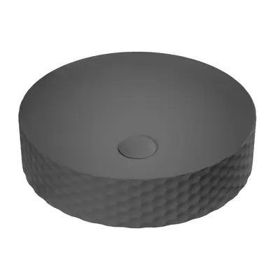 Lavoar baie pe blat Celesta Siena 44 x 44 x 10 5 cm ceramica antracit